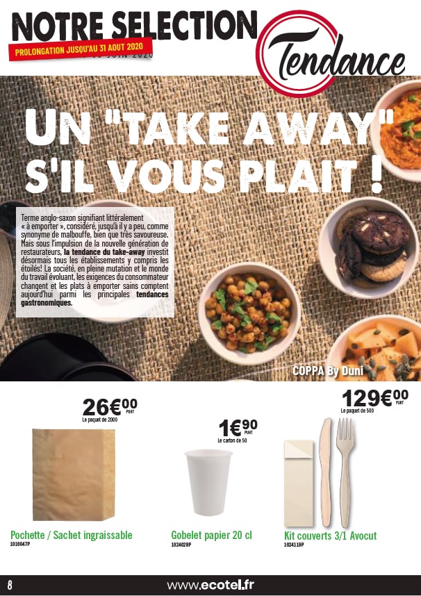 Ecotel - Notre sélection Tendance - Prolongation jusqu'au 31 août 2020